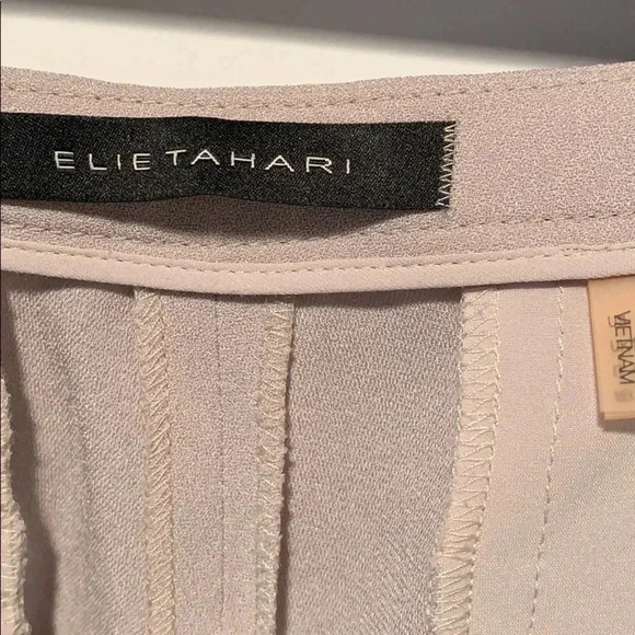 Elie Tahari Dress Pant Slim Crepe Ankle Pant - Picture 5 of 8